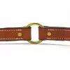 K-9 Komfort 1" Deluxe London Tan Leather Center Ring Collar
