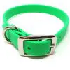 K-9 Komfort 3/4 Inch TufFlex Neon Green D Ring Collar