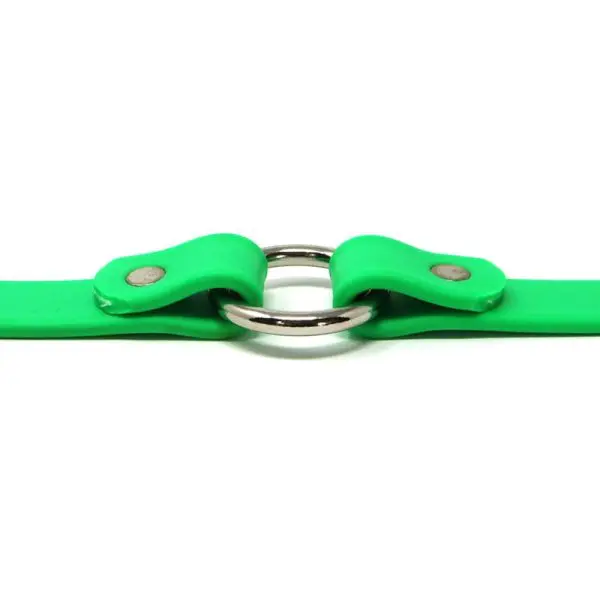 K-9 Komfort 3/4 Inch TufFlex Neon Green Center Ring Collar