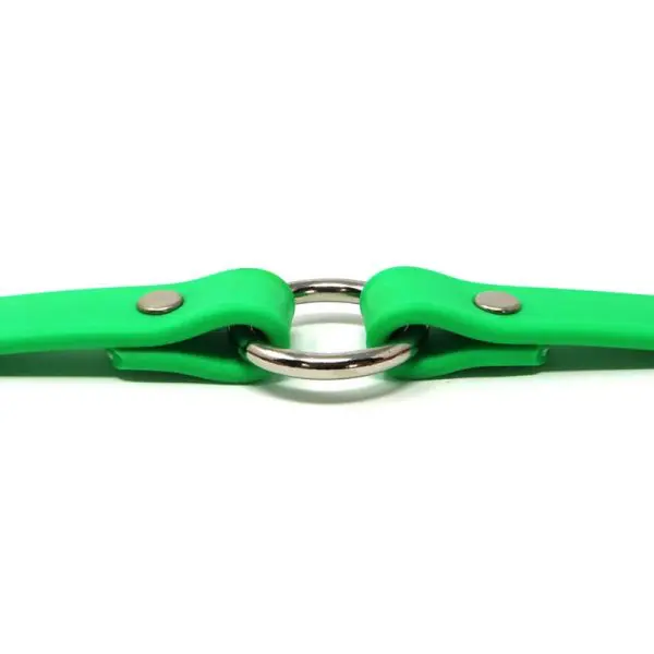 K-9 Komfort 3/4 Inch TufFlex Neon Green Center Ring Collar