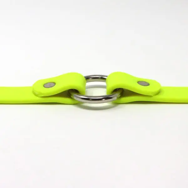 K-9 Komfort 3/4 Inch TufFlex Neon Yellow Center Ring Collar