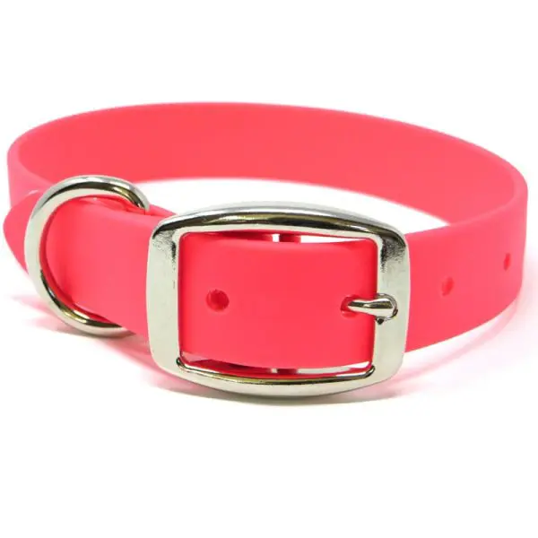K-9 Komfort 1 Inch TufFlex Pink D Ring Collar