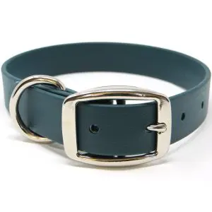 K-9 Komfort 1 Inch TufFlex Green D Ring Collar