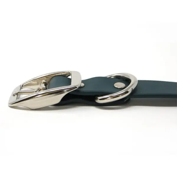 K-9 Komfort 1 Inch TufFlex Green D Ring Collar