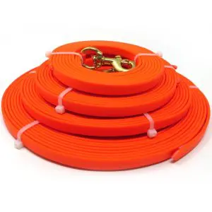 K-9 Komfort TufFlex Orange 1/2 in. Check Cord