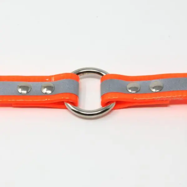 3/4 Inch Reflective Orange Center Ring Collar