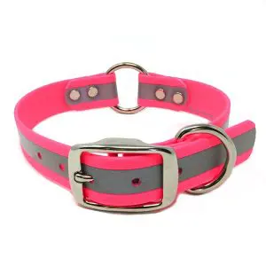 1 Inch Beta Reflective Collar RIC Neon Pink