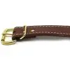 1 Inch 2 Ply Leather Center Ring Collar Brass