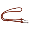 Kangaroo Leather Double Lanyard | Tan Nickel