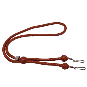 Kangaroo Leather Double Lanyard | Tan Nickel