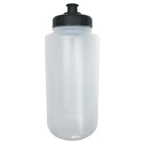 The 32 Ounce Water Bottle by A&R Sports is made of a clear BPA free plastic and has a push-pull wide mouth top.
