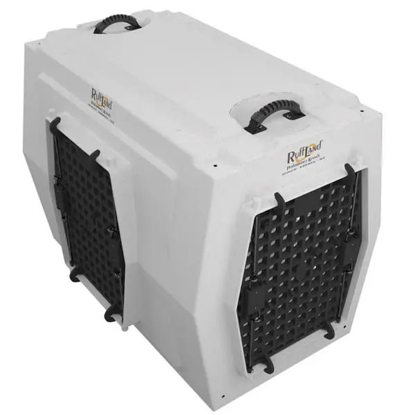 Ruff Land Kennels Large Double Door Left Side Entry Dog Kennel