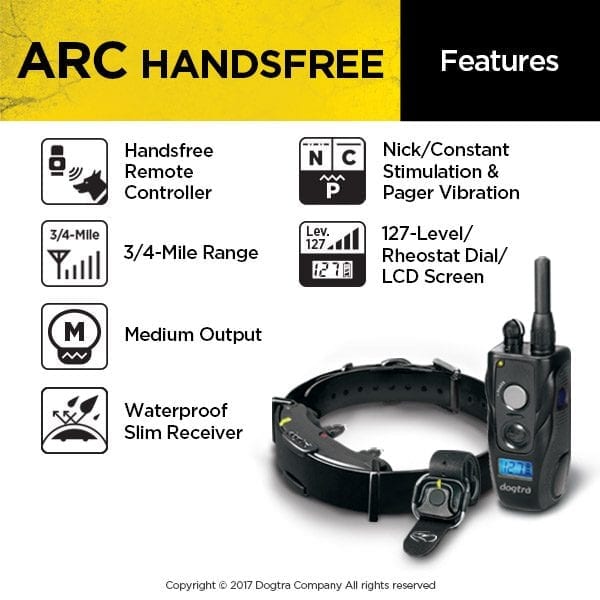 Dogtra ARC Handsfree System Features