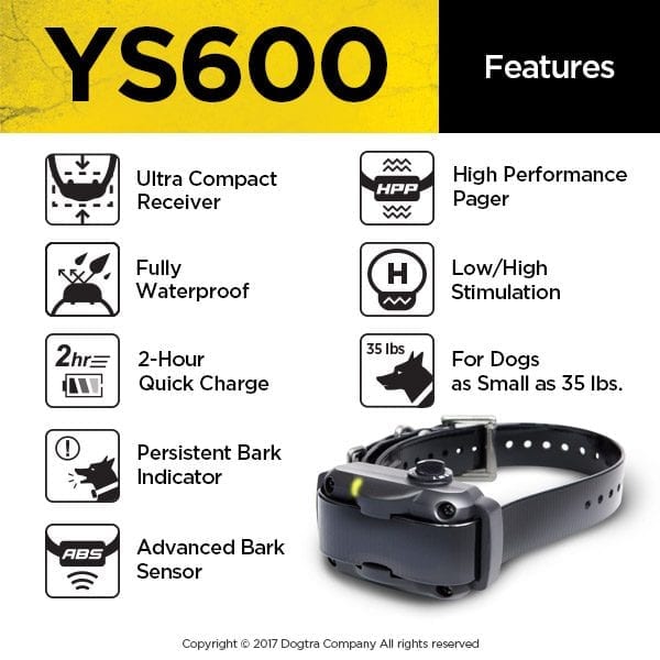 Dogtra YS600 No Bark Collar Features