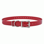 K-9 Komfort 3/4″ Universal Replacement Strap with Roller Double Buckle and D Loop-Red