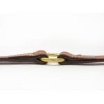 K-9 Komfort 1″ Deluxe London Tan Leather Center Ring Collar