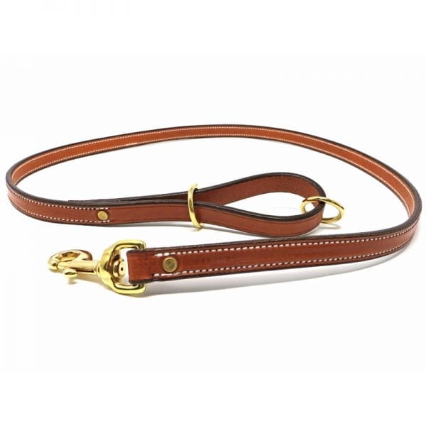 K-9 Komfort London Tan Deluxe Leather Lead