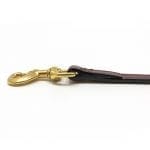 K-9 Komfort Mahogany Deluxe Leather Lead 4.5 ft and 6 ft