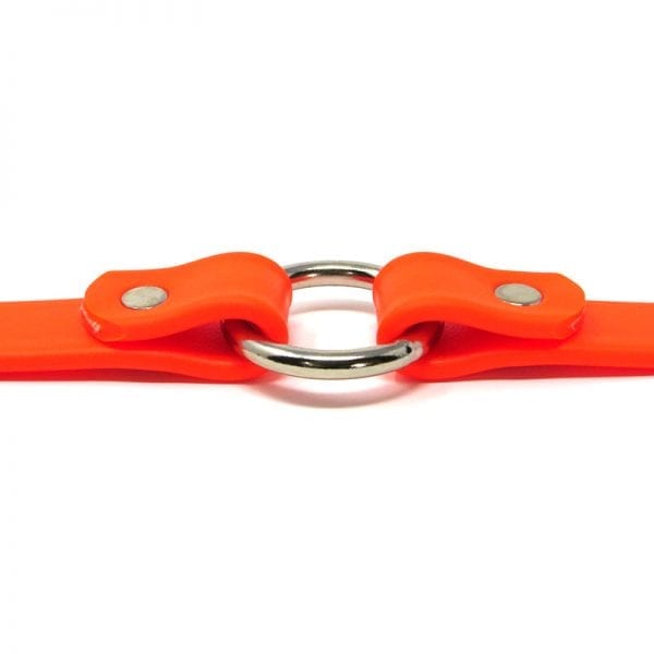 K-9 Komfort 3/4 Inch TufFlex Orange Center Ring Collar