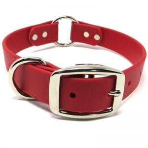 K-9 Komfort 1 Inch TufFlex Red Center Ring Collar