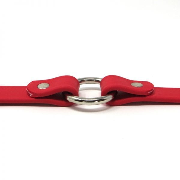 K-9 Komfort 3/4 Inch TufFlex Red Center Ring Collar