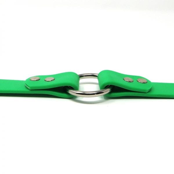 K-9 Komfort 1 Inch TufFlex Neon Green Center Ring Collar