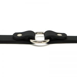 K-9 Komfort 3/4 Inch TufFlex Black Center Ring Collar