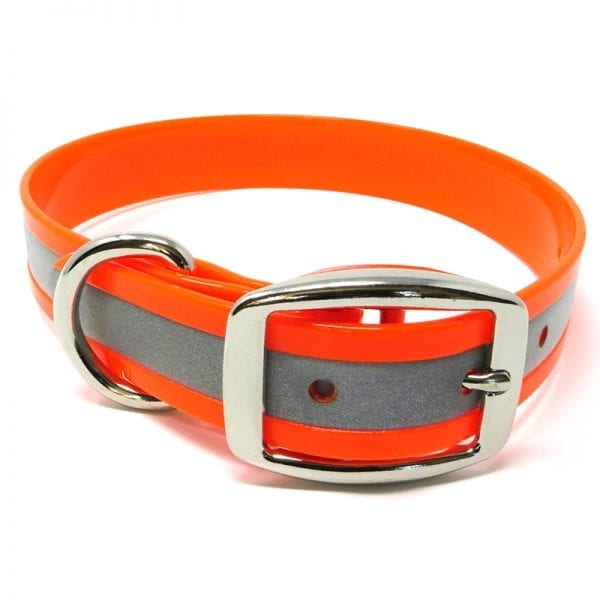 1 Inch Reflective Orange D Ring Collar