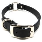 K-9 Komfort 3/4 Inch TufFlex Black Center Ring Collar