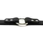 K-9 Komfort 1 Inch TufFlex Black Center Ring Collar