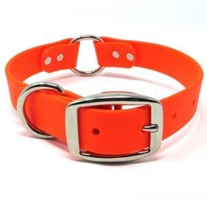 K-9 Komfort 1 Inch TufFlex Orange Center Ring Collar