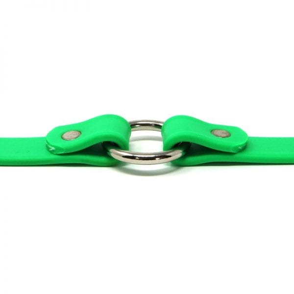 K-9 Komfort 3/4 Inch TufFlex Neon Green Center Ring Collar