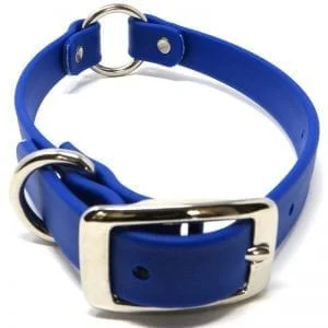 K-9 Komfort 3/4 Inch TufFlex Blue Center Ring Collar