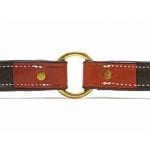 K-9 Komfort 1″ Premium Deluxe Tan Skirting with Light Buffalo Liner Leather Collar
