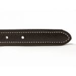 K-9 Komfort 1″ Premium Deluxe Tan Skirting with Dark Buffalo Liner Leather D Ring Collar