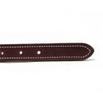 K-9 Komfort 1″ Premium Deluxe Tan Skirting with Burgundy Latigo Leather D Ring Collar