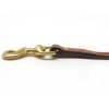 K-9 Komfort Tan Skirting with Dark Buffalo Premium Deluxe Leather Lead 4.5 ft and 6 ft