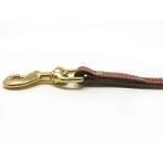 K-9 Komfort Tan Skirting with Dark Buffalo Premium Deluxe Leather Lead 4.5 ft and 6 ft