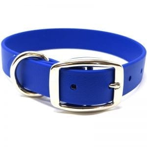 K-9 Komfort 1 Inch TufFlex Blue D Ring Collar