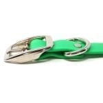 K-9 Komfort 1 Inch TufFlex Neon Green D Ring Collar