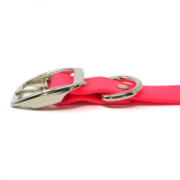 K-9 Komfort 1 Inch TufFlex Pink D Ring Collar