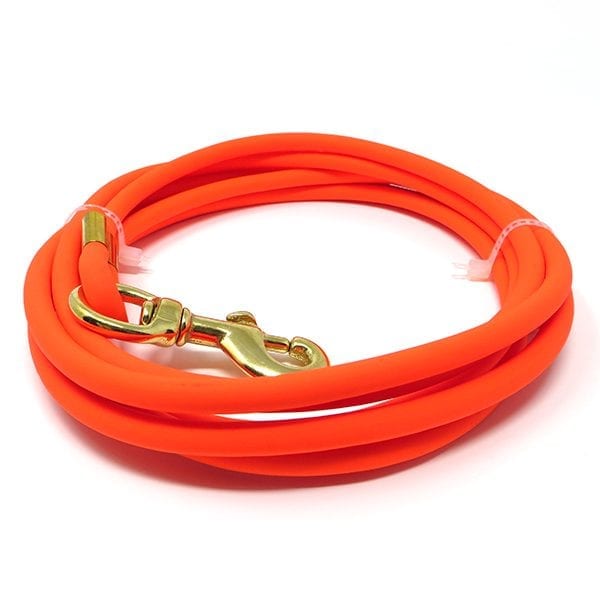 K-9 Komfort TufFlex Orange Round Check Cord 10 ft