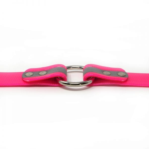 K-9 Komfort 1 Inch Reflective Pink Center Ring Collar