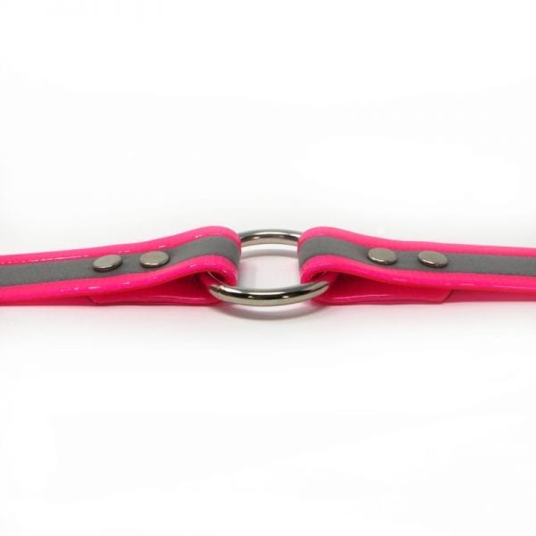 K-9 Komfort 1 Inch Reflective Pink Center Ring Collar