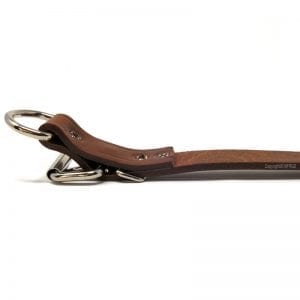 1 Inch Leather D-End Collar