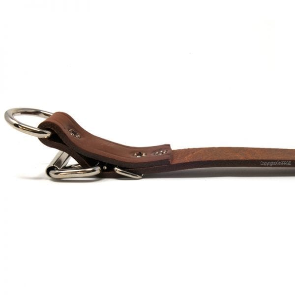 1 Inch Leather D-End Collar