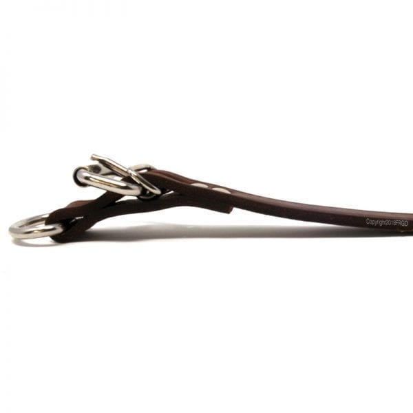 3/4 Inch Leather D-End Collar