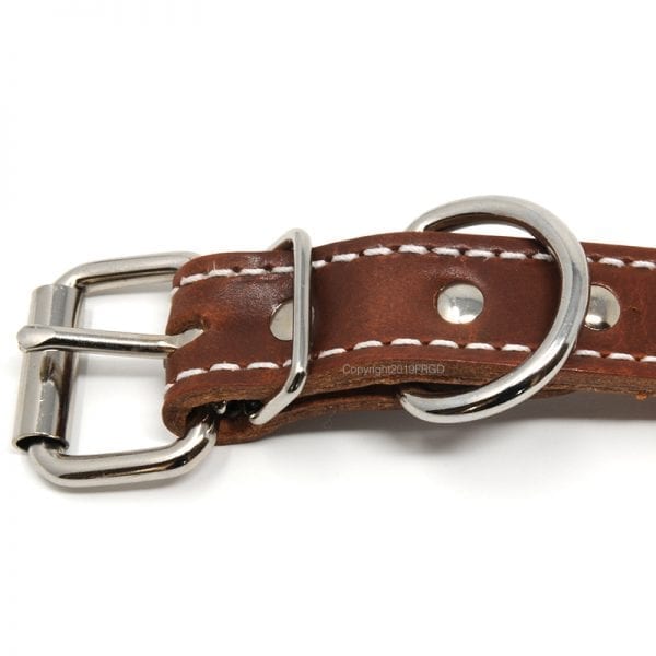 1 Inch 2 Ply Leather Collar
