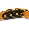 3/4 Inch Deer Tan Latigo Leather Collar