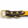 3/4 Inch Deer Tan Latigo Leather Collar